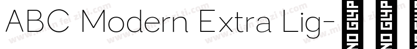 ABC Modern Extra Lig字体转换